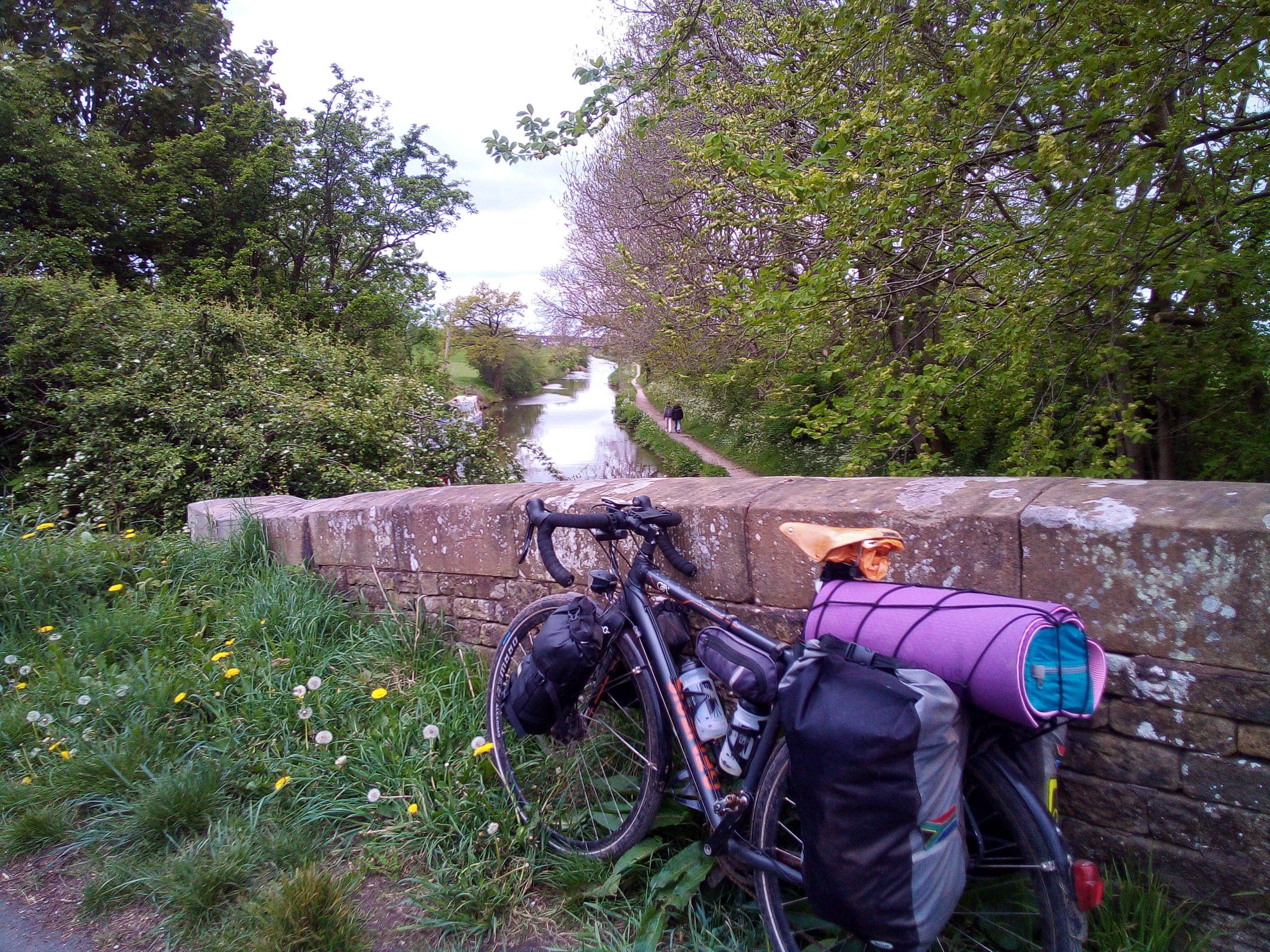 My bike, somewhere along the Macclesfield canal