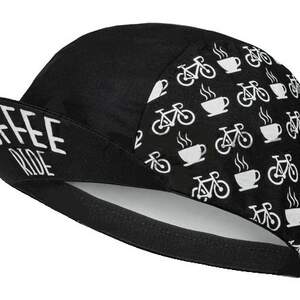 Coffee  Ride B&W cycling  cap