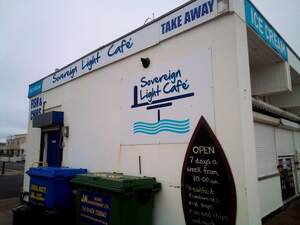 The Sovereign Light Café, in Bexhill. Yes, the one from that Keane song of the same name.