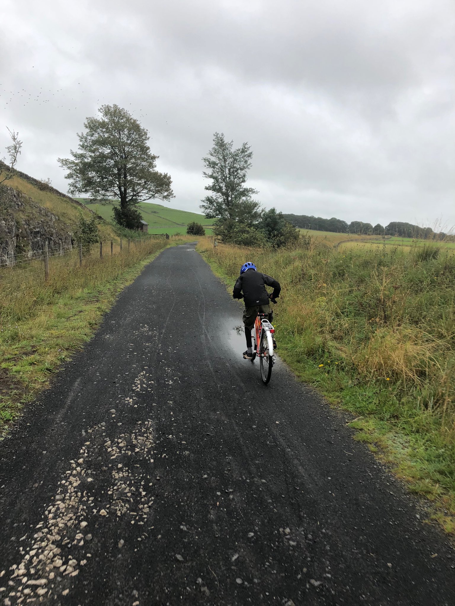 Cycling along the Tissington Trail cycle route