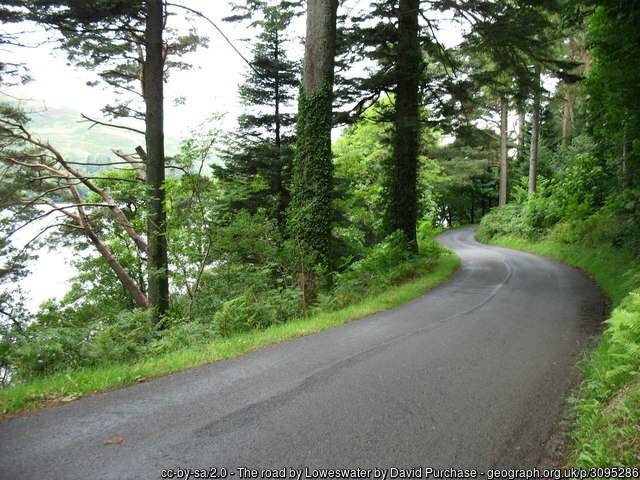 A road on the C2C cycle route